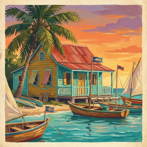 Barbados stamp artwork