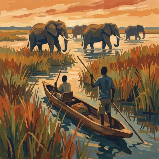 Botswana stamp artwork
