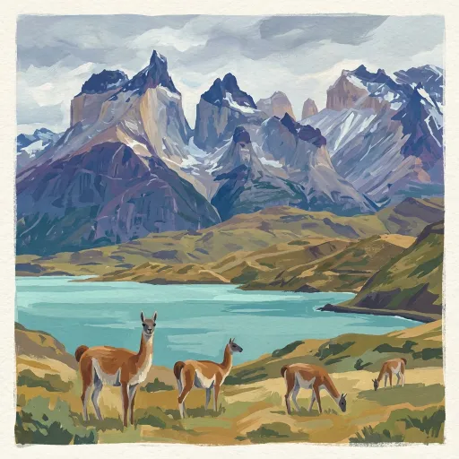 Chile stamp artwork