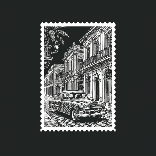 Cuba stamp artwork