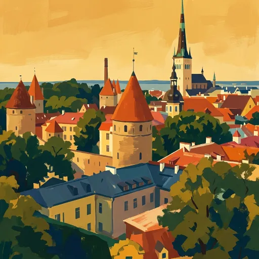 Estonia stamp artwork