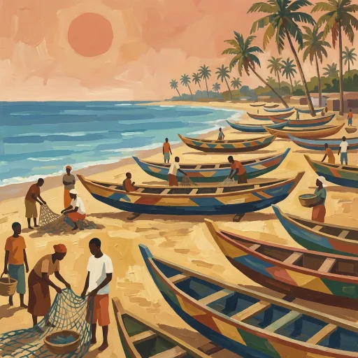 Ghana stamp artwork