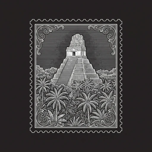 Guatemala stamp artwork