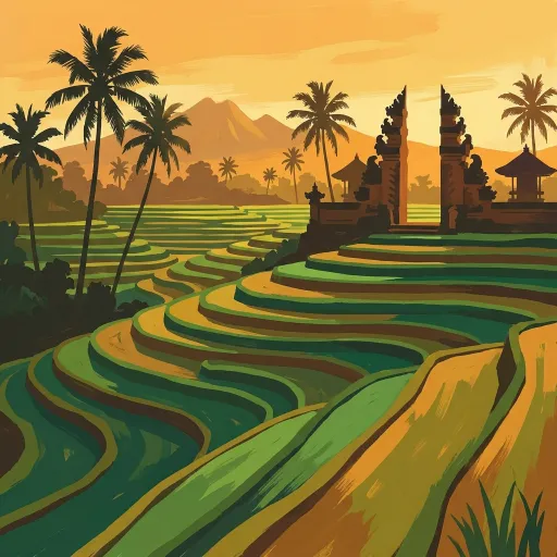 Indonesia stamp artwork