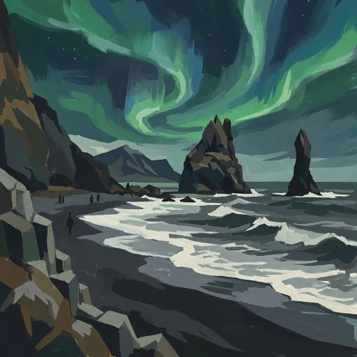 Iceland stamp artwork