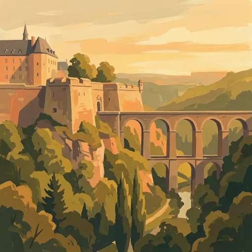 Luxembourg stamp artwork