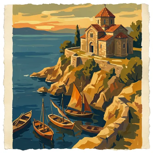 North Macedonia stamp artwork