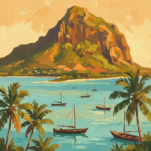 Mauritius stamp artwork