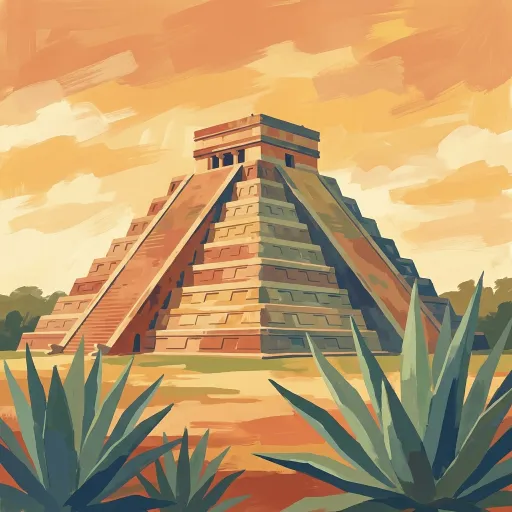Mexico stamp artwork