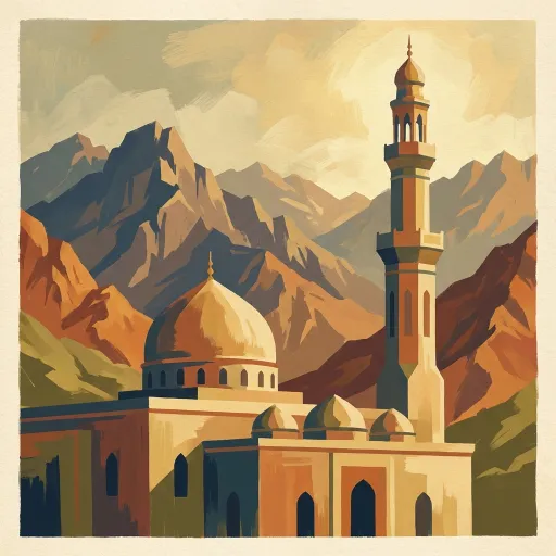 Oman stamp artwork