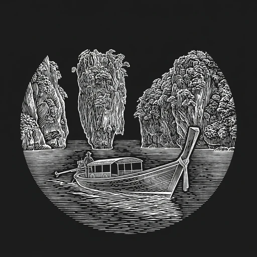 Thailand stamp artwork