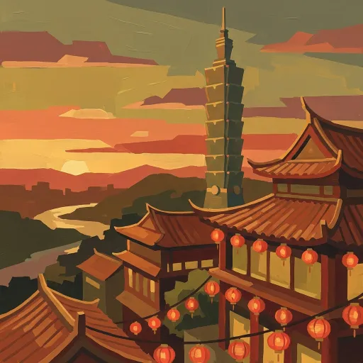 Taiwan stamp artwork